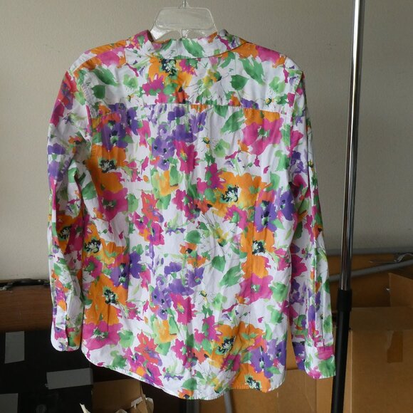 Chaps Long Sleeve Button-up Women 1X Shirt - Picture 2 of 6